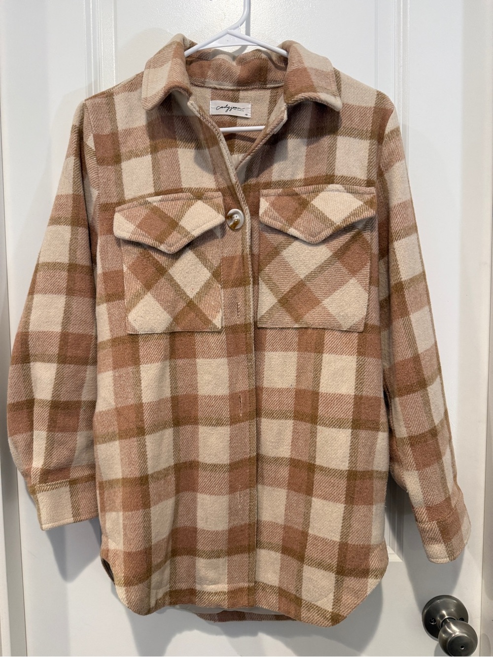 Carly Jean Los Angeles Clancy Plaid Shacket